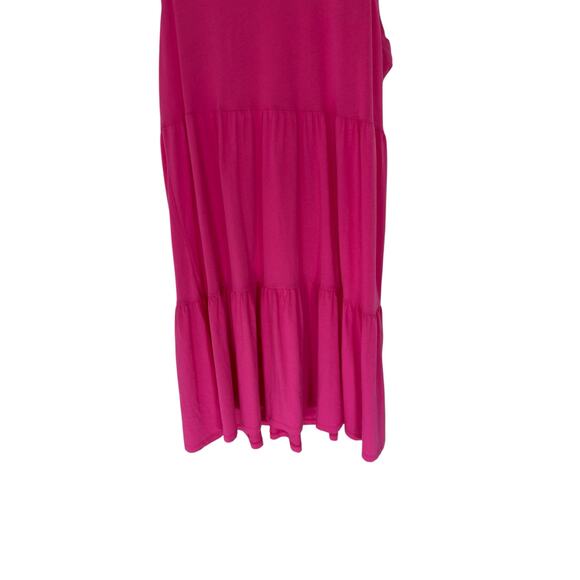 J.Crew Sleeveless Knit Tiered Mini Dress Pink Soft Girl Basic Casual Size XS - Picture 5 of 9